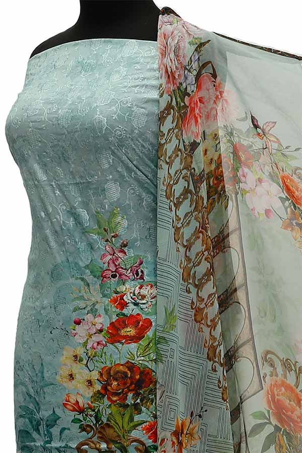 Chiken Kari Lawn Chiffon Duptt'21 D#12-35