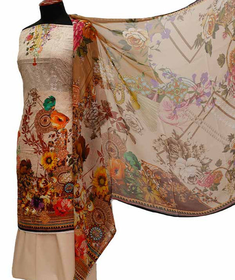 Chiken Kari Lawn Chiffon Duptt'21 D#12-36