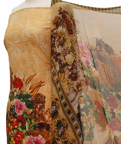 Chiken Kari Lawn Chiffon Duptt'21 D#12-40