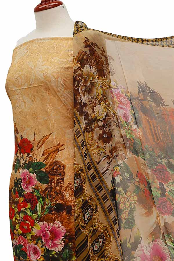 Chiken Kari Lawn Chiffon Duptt'21 D#12-40