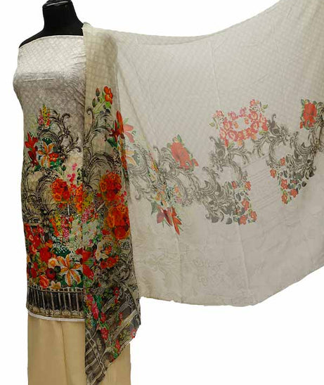 Chiken Kari Lawn Chiffon Duptt'21 D#12-47