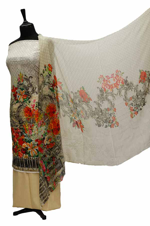 Chiken Kari Lawn Chiffon Duptt'21 D#12-47