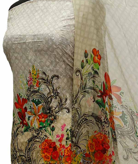 Chiken Kari Lawn Chiffon Duptt'21 D#12-47