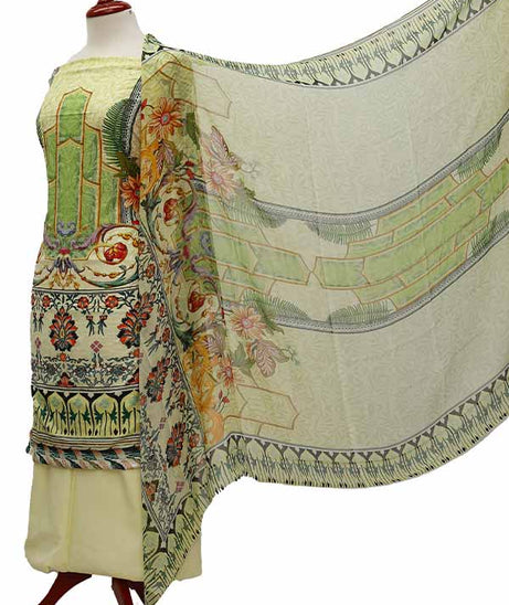 Chiken Kari Lawn Chiffon Duptt'21 D#12-48