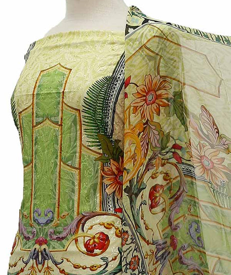 Chiken Kari Lawn Chiffon Duptt'21 D#12-48