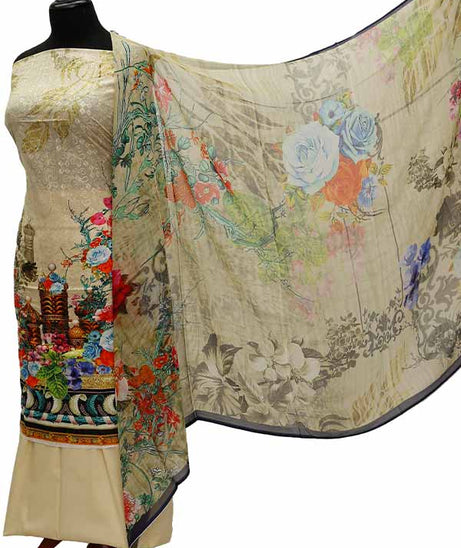 Chiken Kari Lawn Chiffon Duptt'21 D#12-49