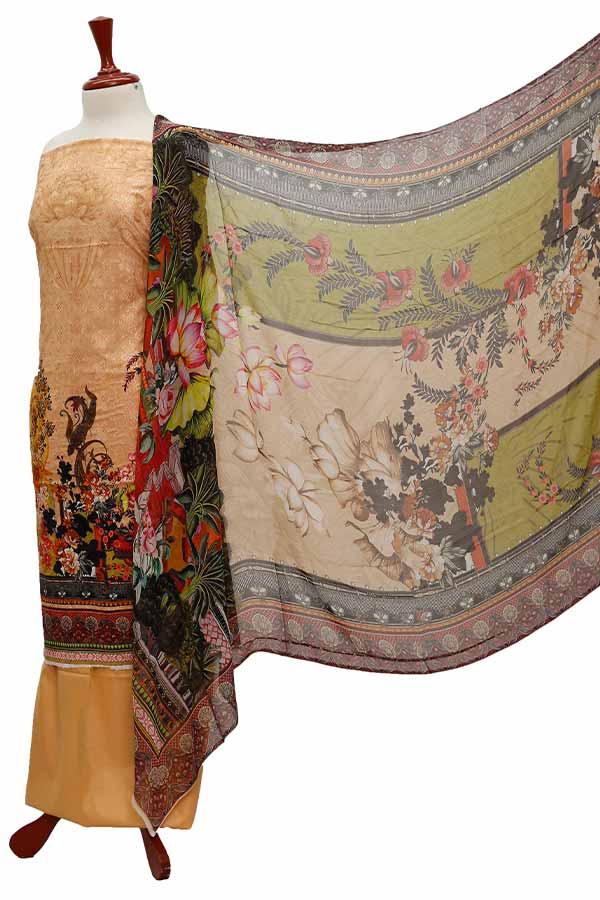 Chiken Kari Lawn Chiffon Duptt'21 D#12-5