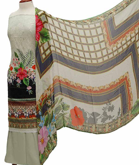 Chiken Kari Lawn Chiffon Duptt'21 D#12-50