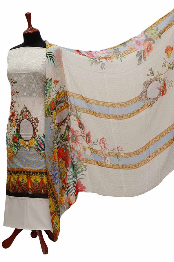 Chiken Kari Lawn Chiffon Duptt'21 D#12-51