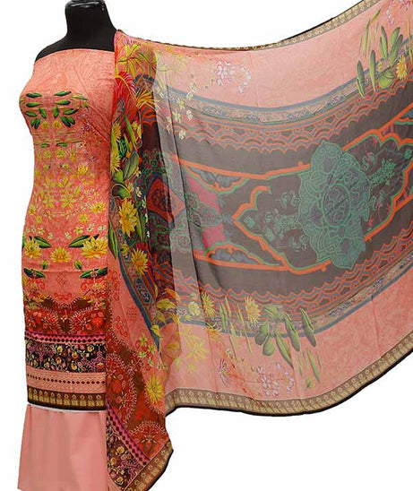 Chiken Kari Lawn Chiffon Duptt'21 D#12-7