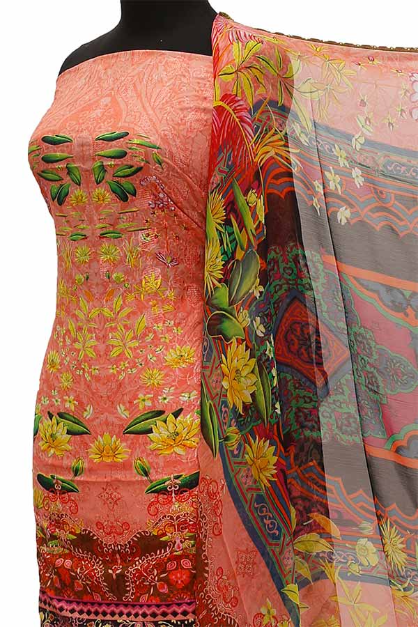 Chiken Kari Lawn Chiffon Duptt'21 D#12-7