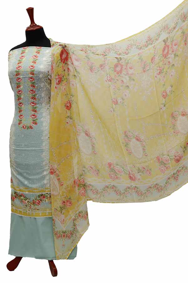 Chiken Kari Lawn Chiffon Duptt'21 D#12-8