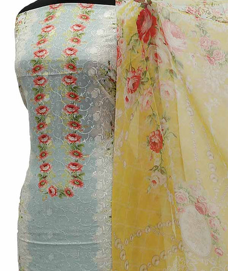 Chiken Kari Lawn Chiffon Duptt'21 D#12-8