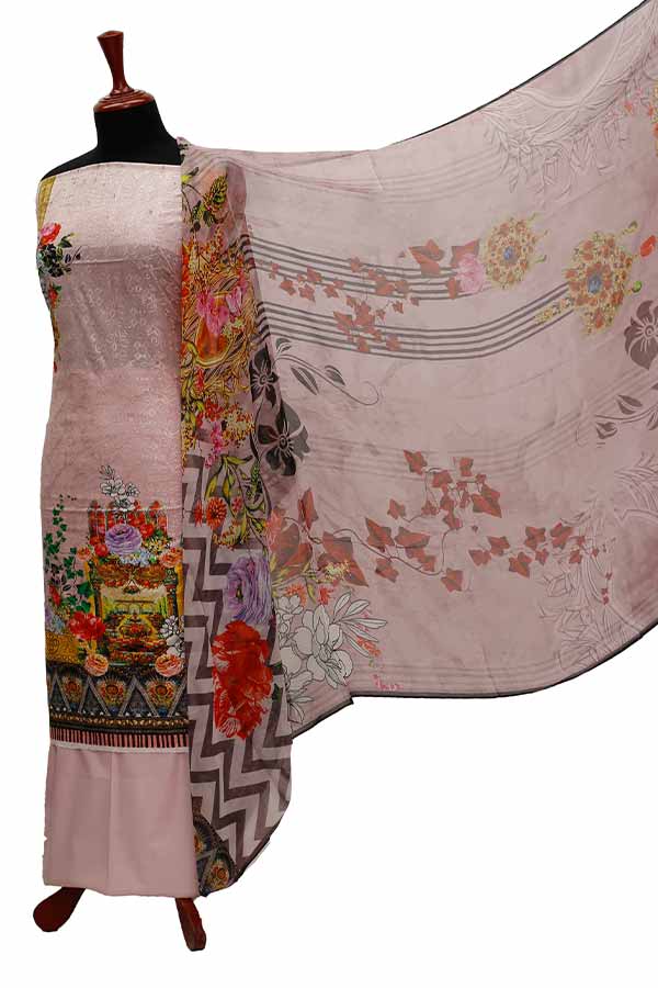 Chiken Kari Lawn Chiffon Duptt'21 D#12-9