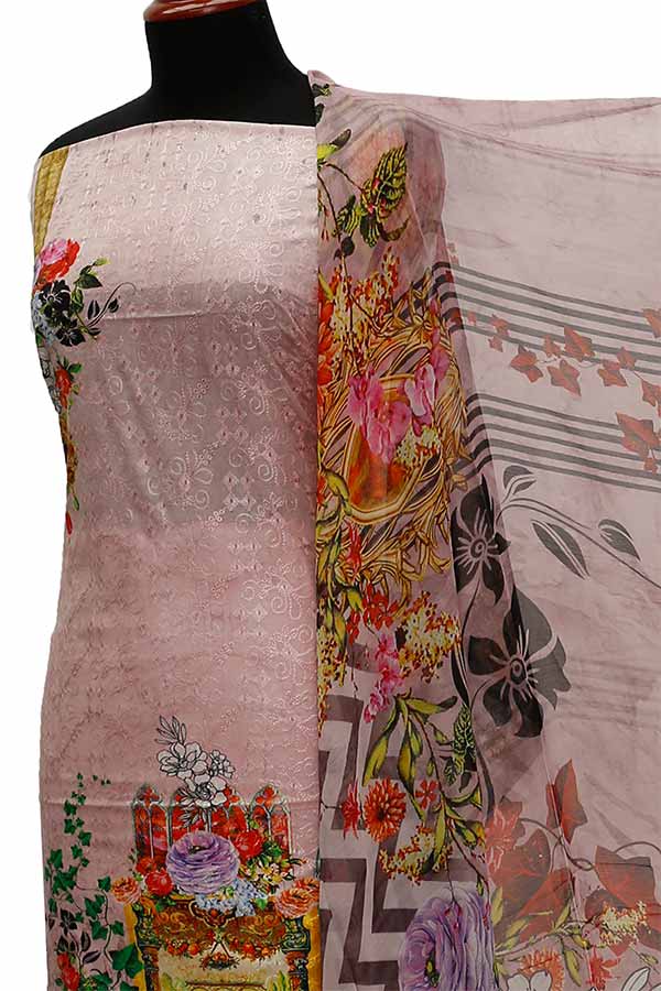 Chiken Kari Lawn Chiffon Duptt'21 D#12-9