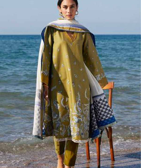 Coco By Zara Shahjahan Luxury Lawn`21 D#8-A