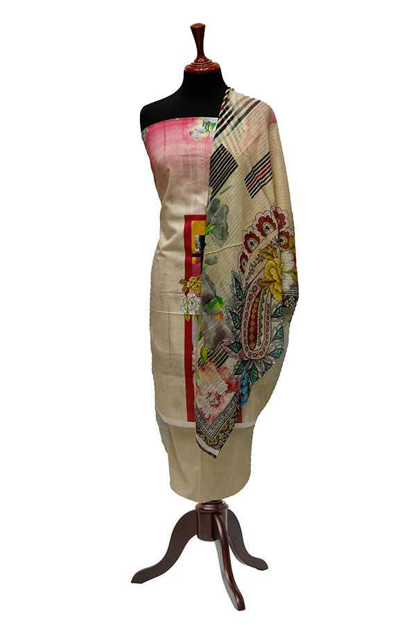 Colorita D/Lawn DC/Dupatta`23 D#822 Fawn