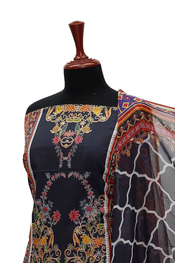 Colorita D/Print Lawn`21 D#3012 (Maroon)