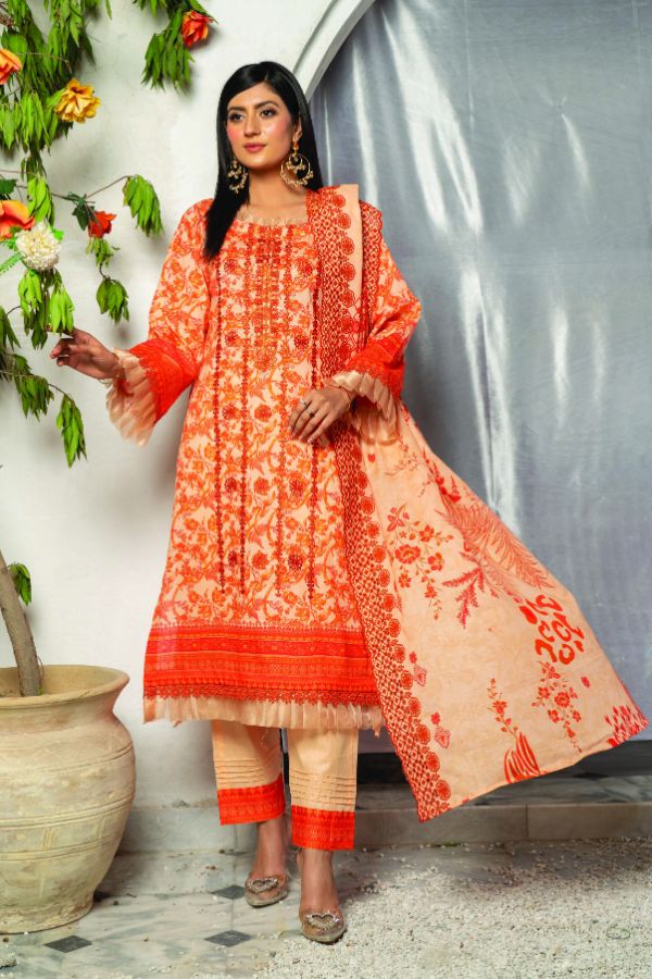 Colours Minahil Emb Lawn`25 CD#04