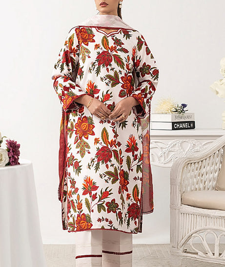 Coral Summer Essemtials Lawn`25 D#08