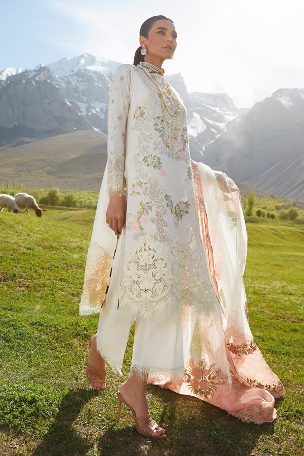 Crimson X Saira Shakira Luxury Lawn `23 D#1A