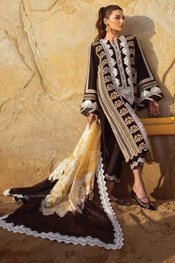 Crimson Saira Shakira Luxury Lawn`22 D#1-B