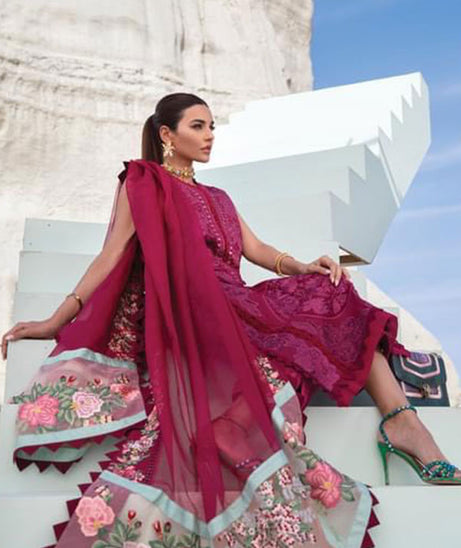 Crimson Saira Shakira Luxury Lawn`22 D#3-B