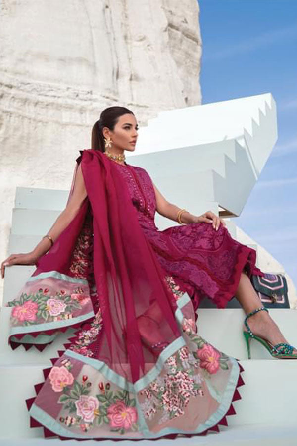 Crimson Saira Shakira Luxury Lawn`22 D#3-B