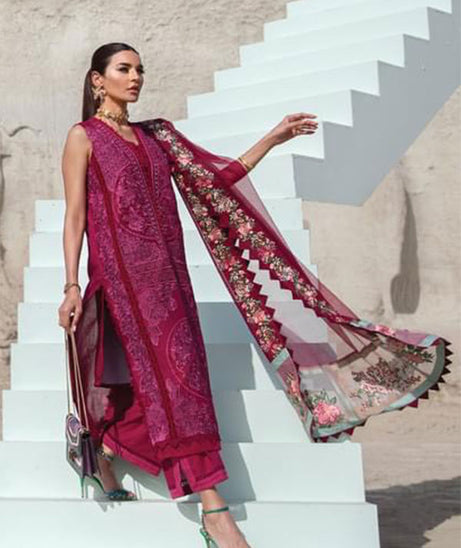 Crimson Saira Shakira Luxury Lawn`22 D#3-B
