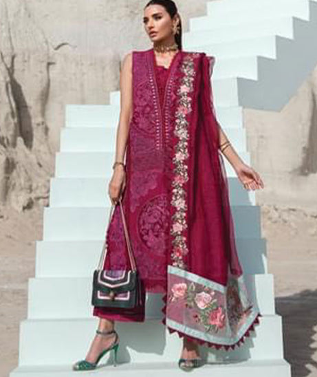 Crimson Saira Shakira Luxury Lawn`22 D#3-B