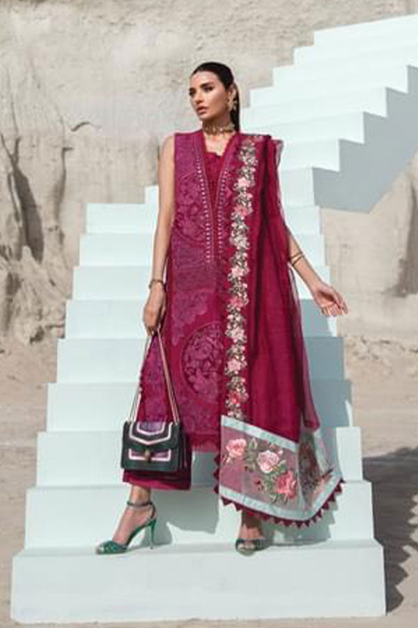 Crimson Saira Shakira Luxury Lawn`22 D#3-B