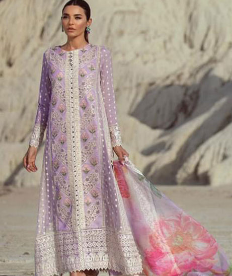 Crimson Saira Shakira Luxury Lawn`22 D#7-A