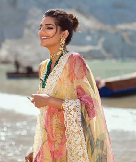 Crimson Saira Shakira Luxury Lawn`22 D#7-B