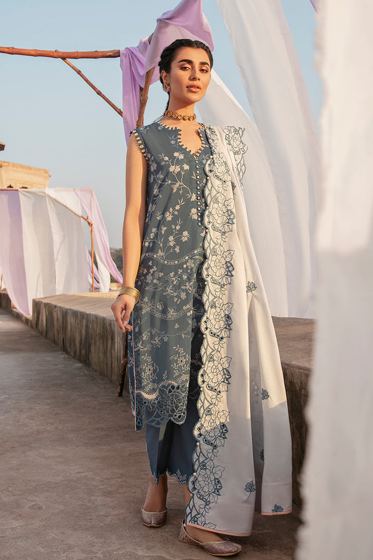 Cross Stitch Mehrbano Premium Lawn'22 D#12