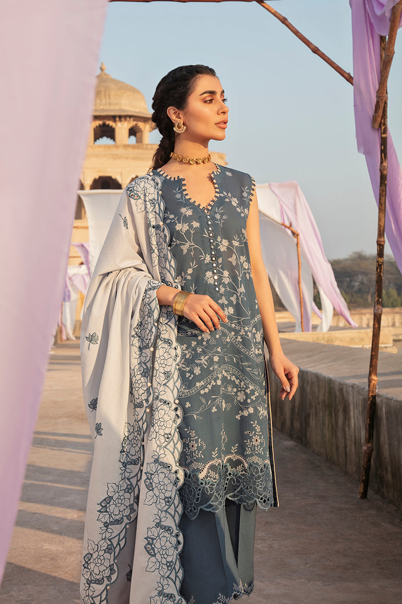 Cross Stitch Mehrbano Premium Lawn'22 D#12