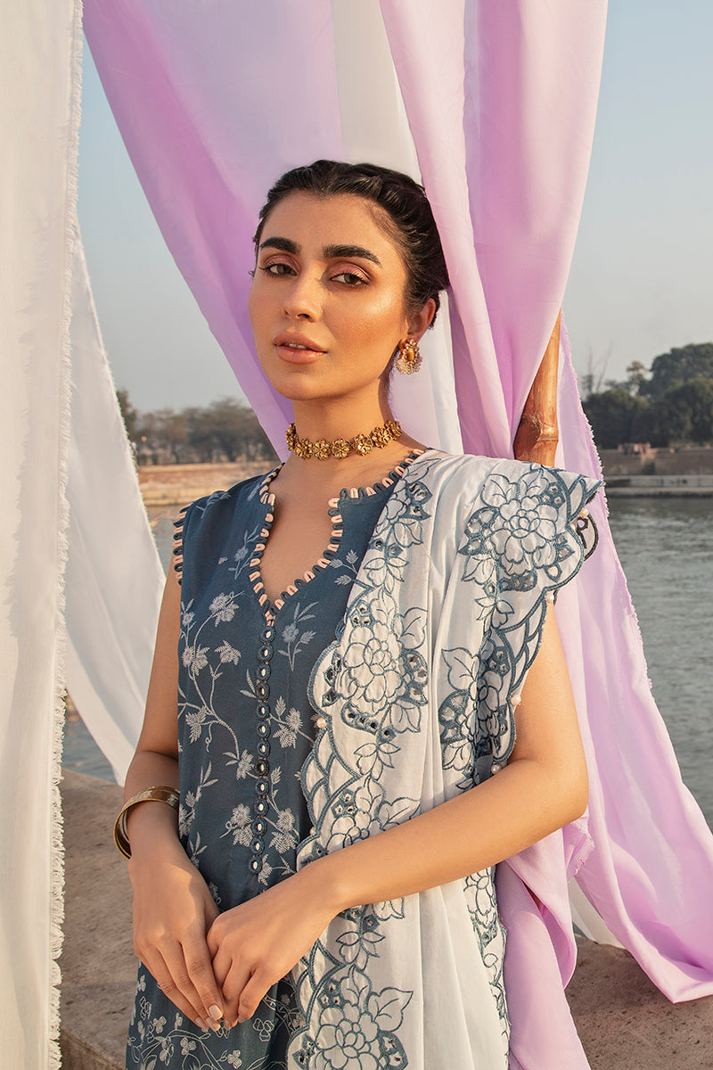 Cross Stitch Mehrbano Premium Lawn'22 D#12