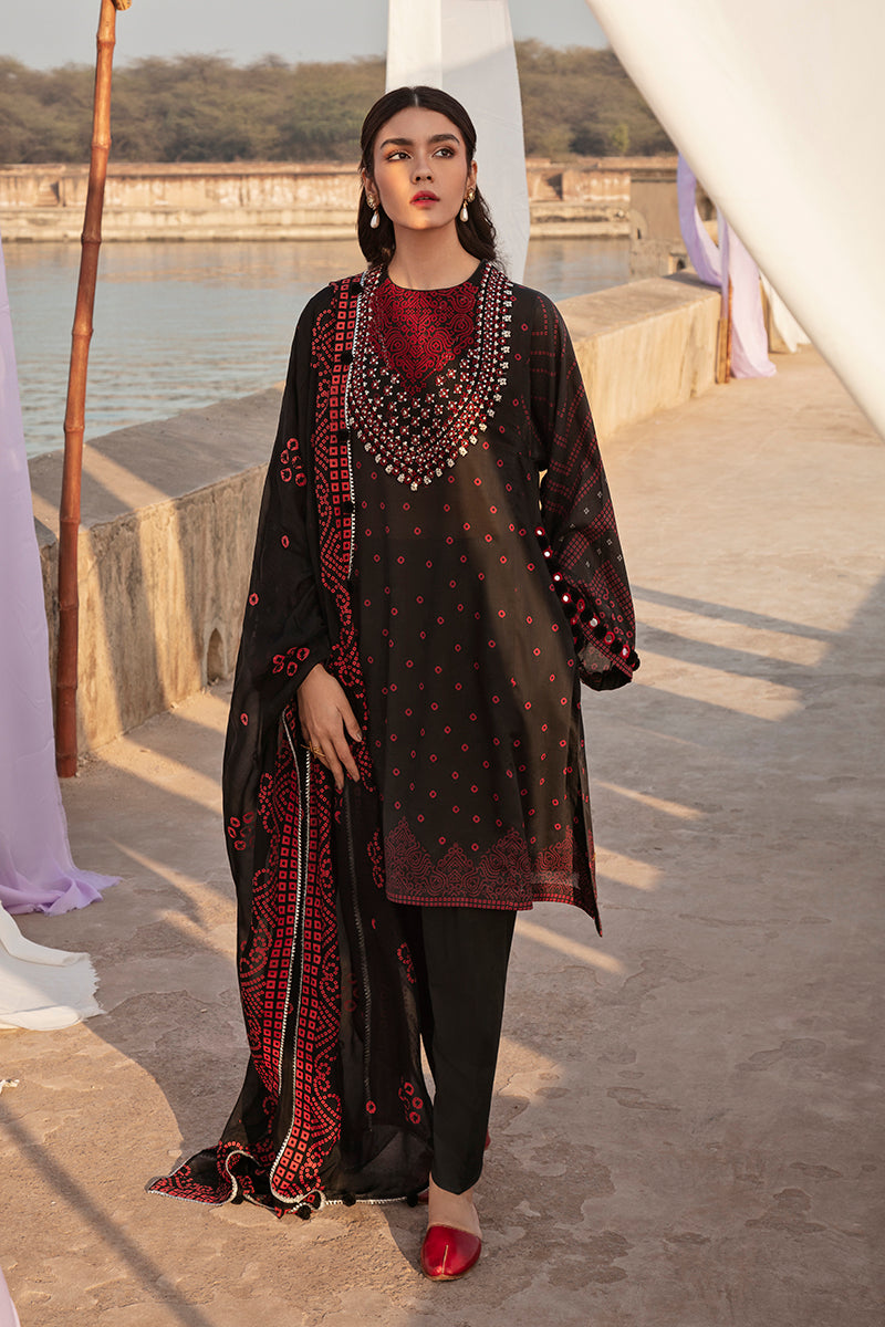 Cross Stitch Mehrbano Premium Lawn'22 D#13