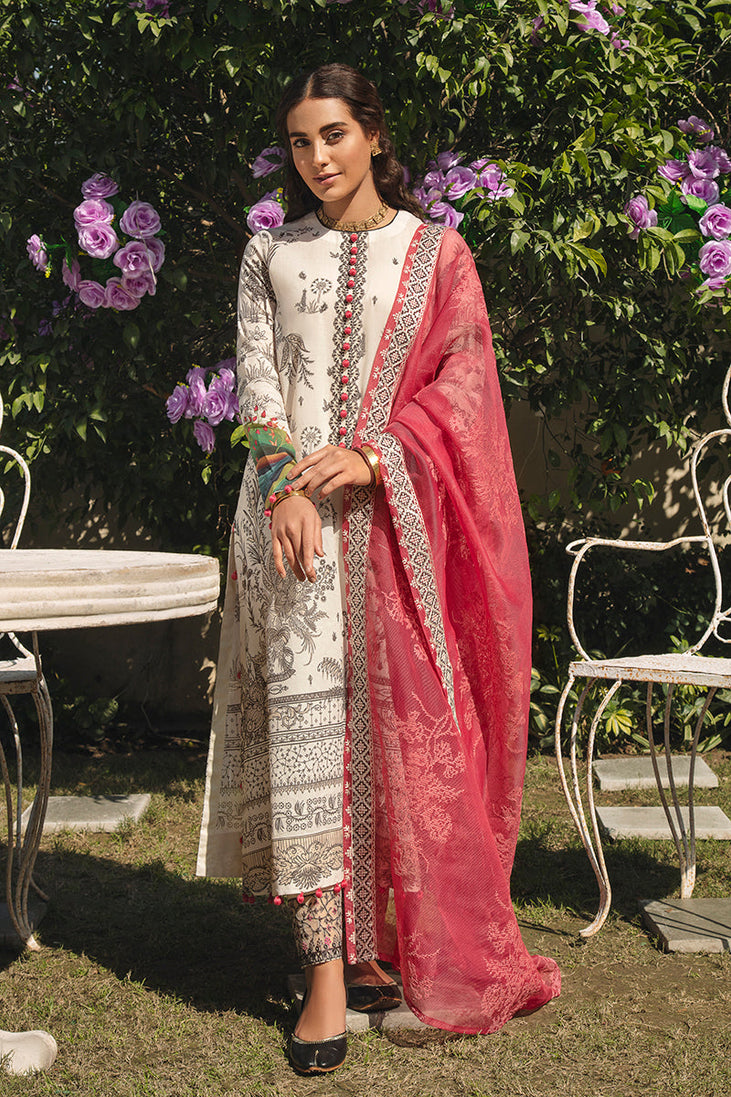 Cross Stitch Mehrbano Premium Lawn'22 D#20