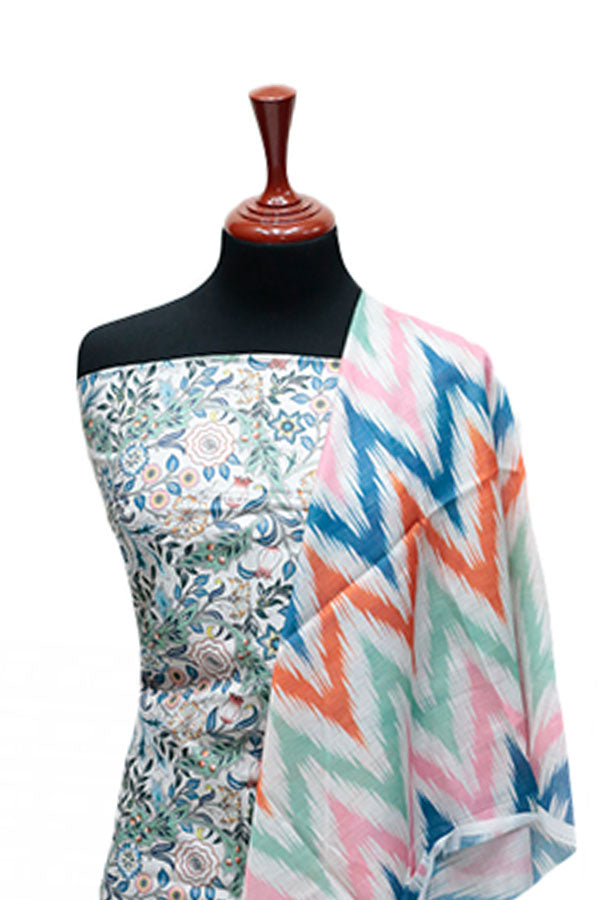 Crystal Premium Lawn`25 D#5 (Ash White)