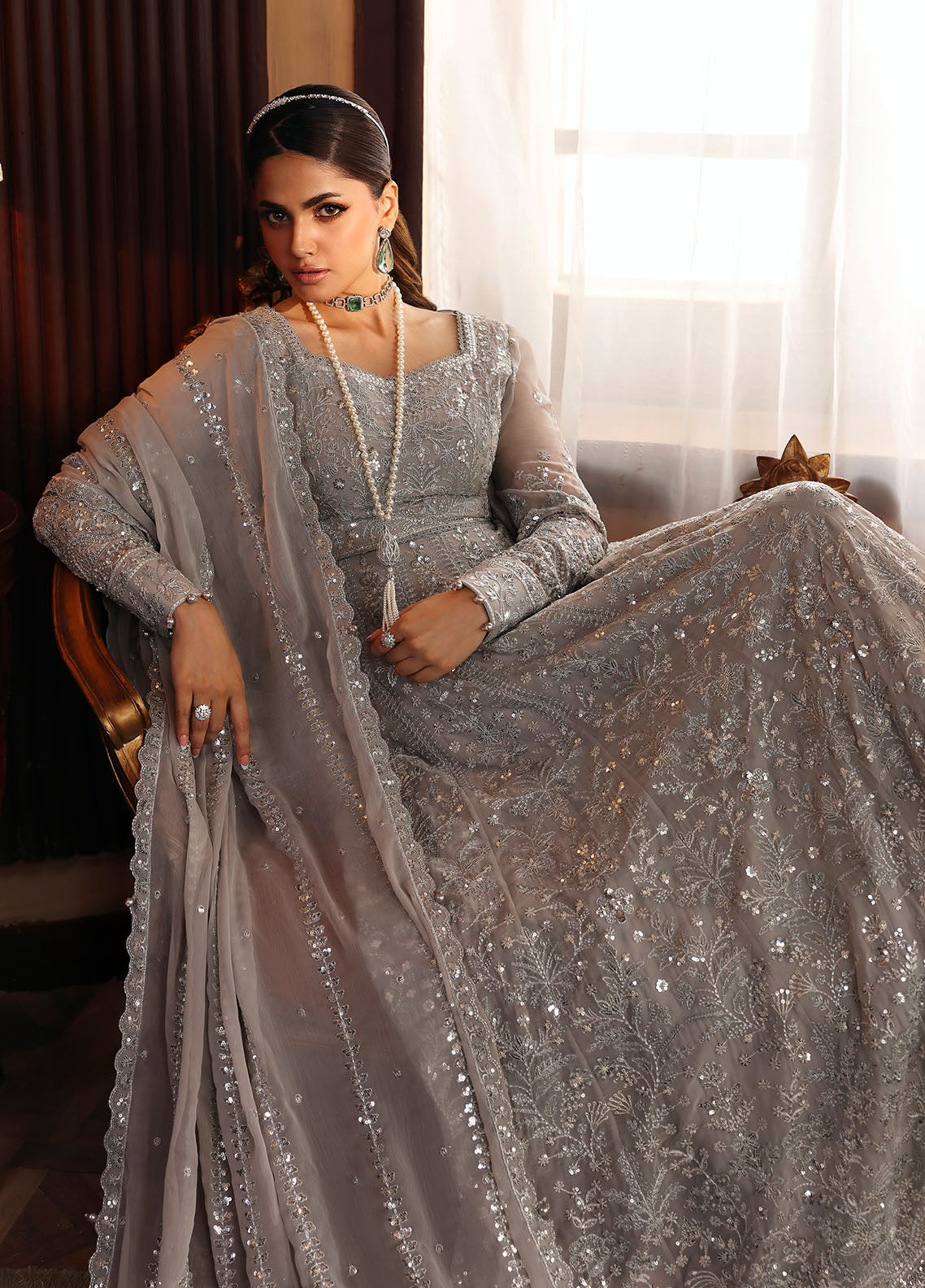 Gulaal Evanya Emb Chiffon`25 D#28 Sheyza