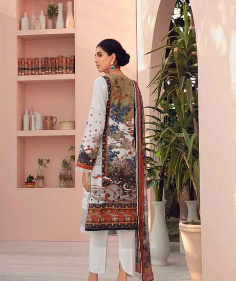 Jazmin Iris Embroidered Lawn'21 D#03