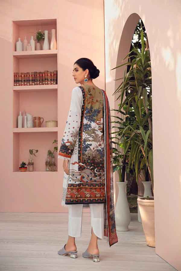 Jazmin Iris Embroidered Lawn'21 D#03