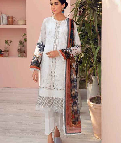 Jazmin Iris Embroidered Lawn'21 D#03