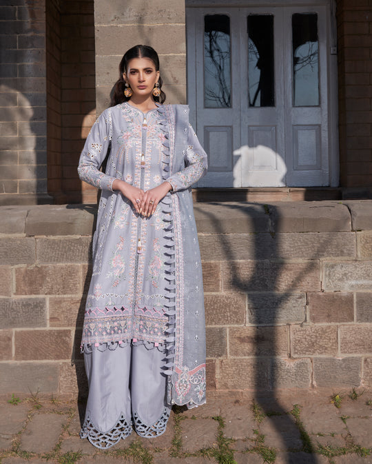 Atiya Irfan Preet Luxury Lawn`25 ENZO GREY