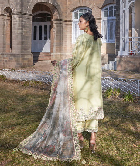 Atiya Irfan Preet Luxury Lawn`25 SUNLIT LIME