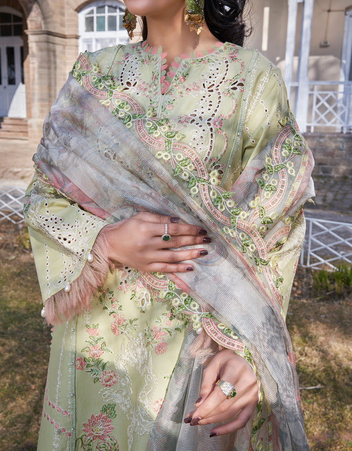 Atiya Irfan Preet Luxury Lawn`25 SUNLIT LIME