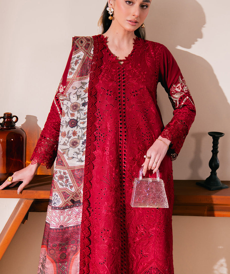 Neeshay Symphony Lawn'25 (Scarlet)