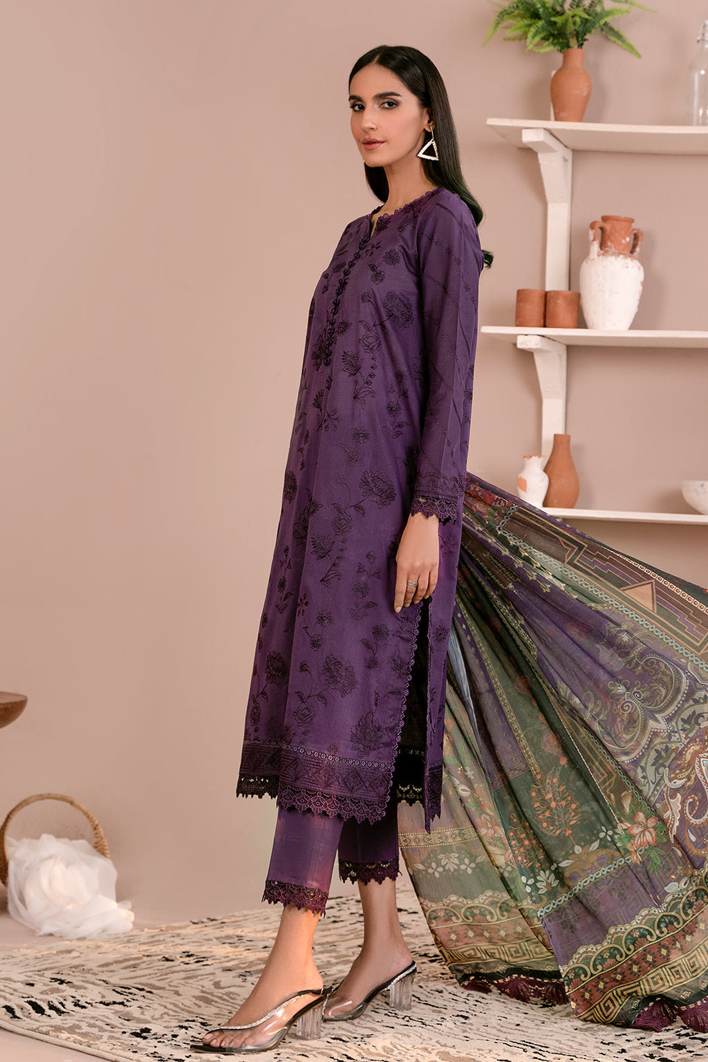 Zarif Print Lawn'24 ZEA#08