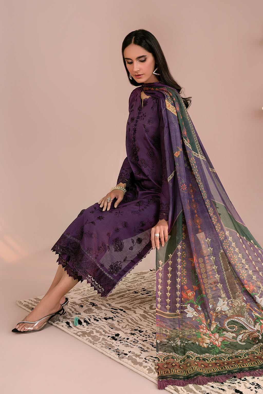 Zarif Print Lawn'24 ZEA#08