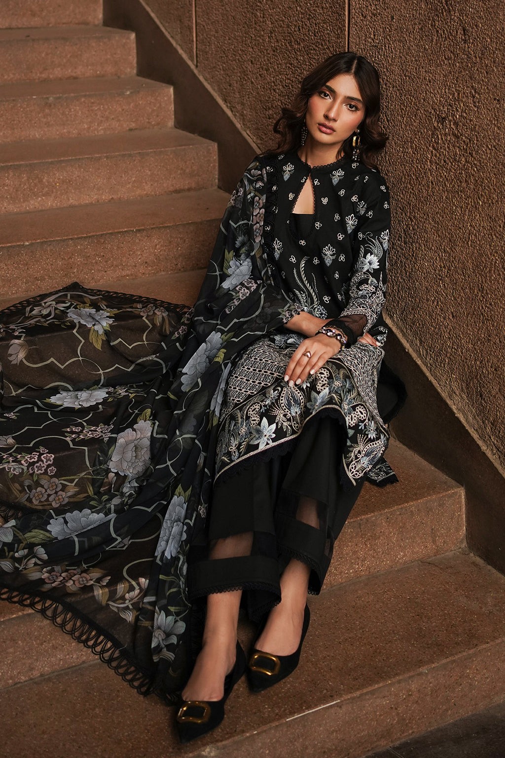 Afrozeh Festive C/Kari Lawn`24 D#05 Caviar